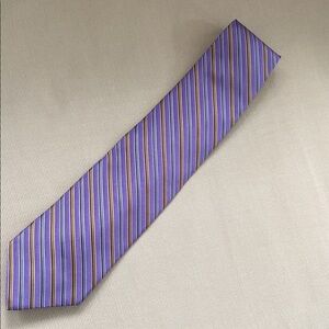 Brooks Brothers Purple and Gold Striped Tie